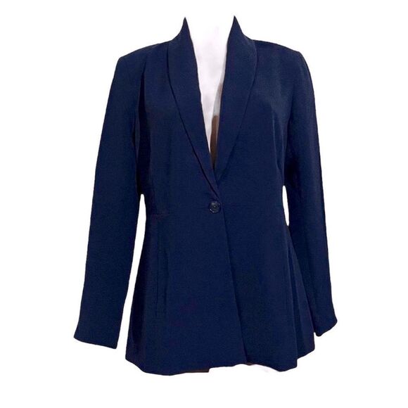All Worthy Hunter McGrady Shawl Collar One Button Blazer - Picture 1 of 6